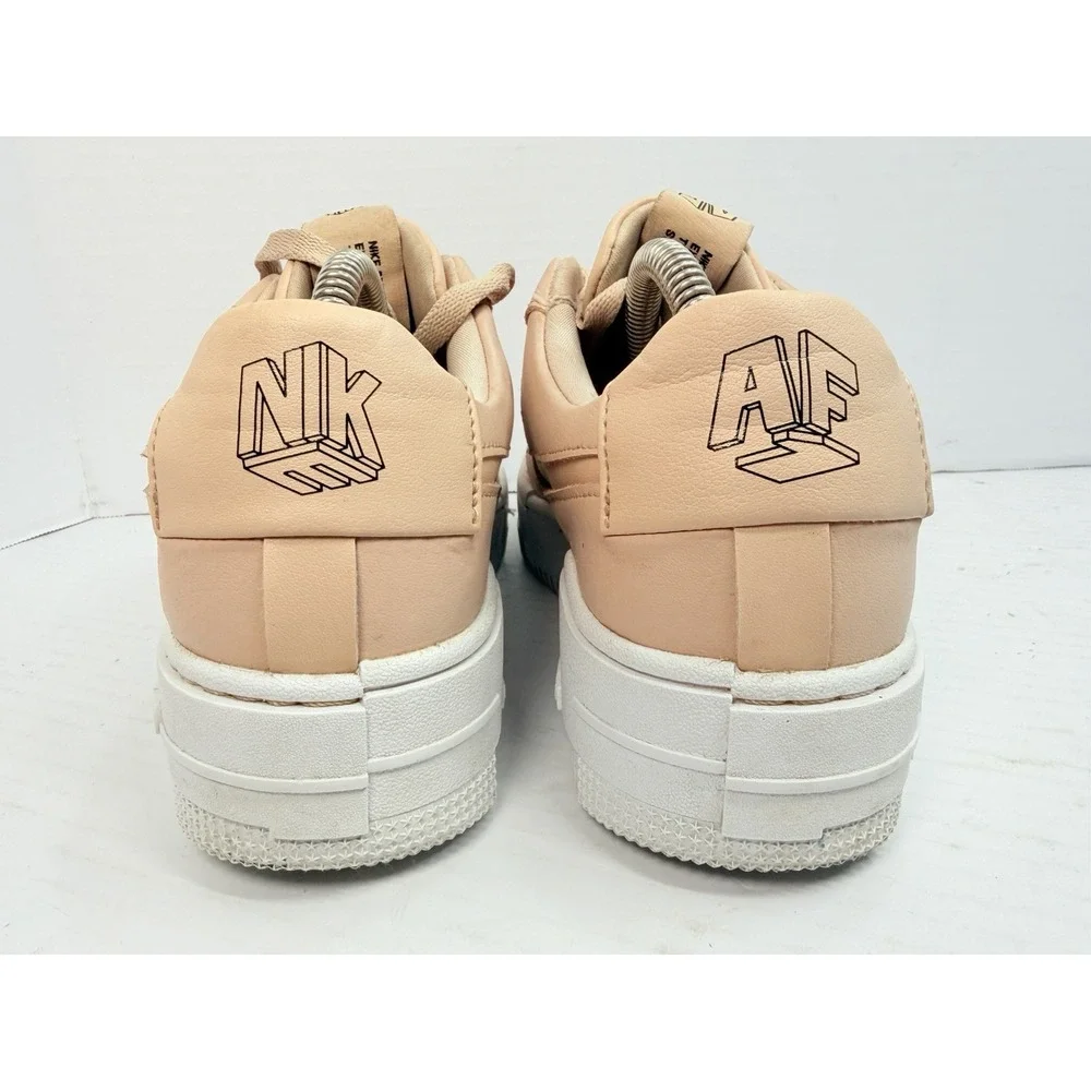 Nike Air Force 1 Pixel Particle Beige Women's 8.5 Pink CK6649-200 Sneakers